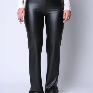 Calza Pantalón Cuerina Juana Negro Eclipse